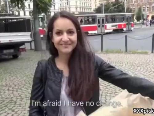 Public pickup girl fuck tourist at the road for cash 12