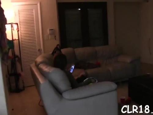Playgirl is group-fucked in doggie